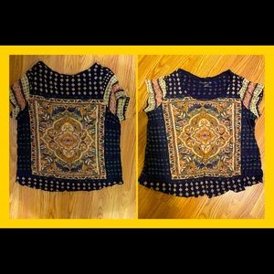 Lucky Brand Bohemian shirt Sleeve Tee Size 2X